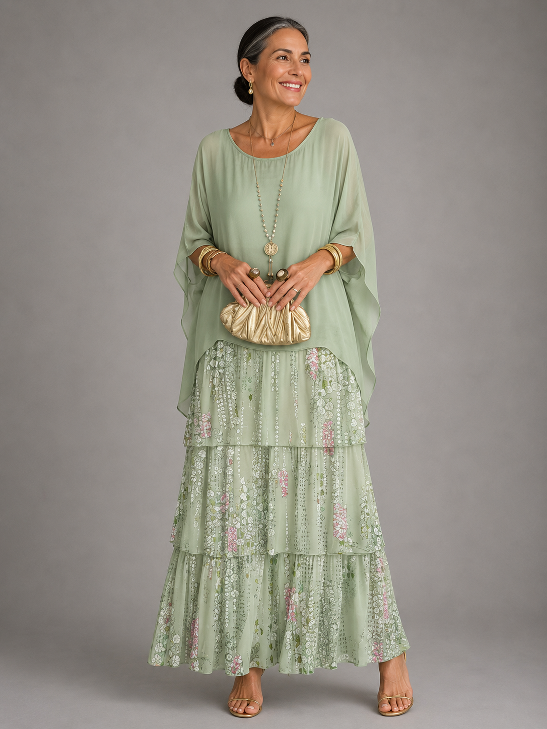 Lara™ | Elegant Flödande Maxi Klänning