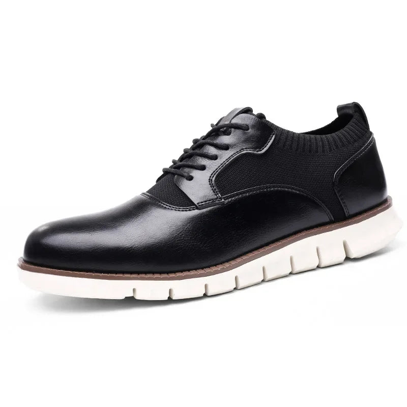 Caruso - Snörade lädersneakers