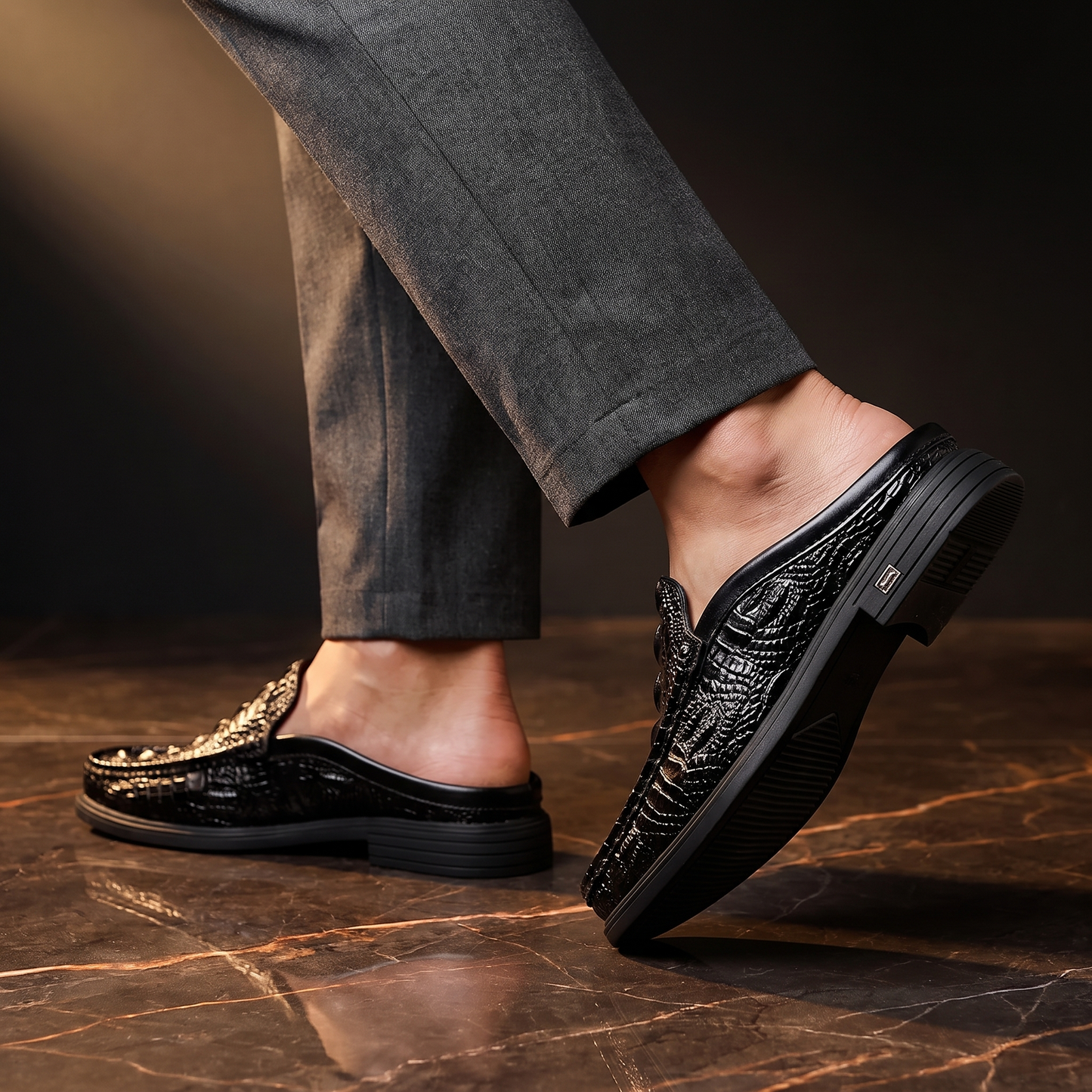 Capri-mule loafers