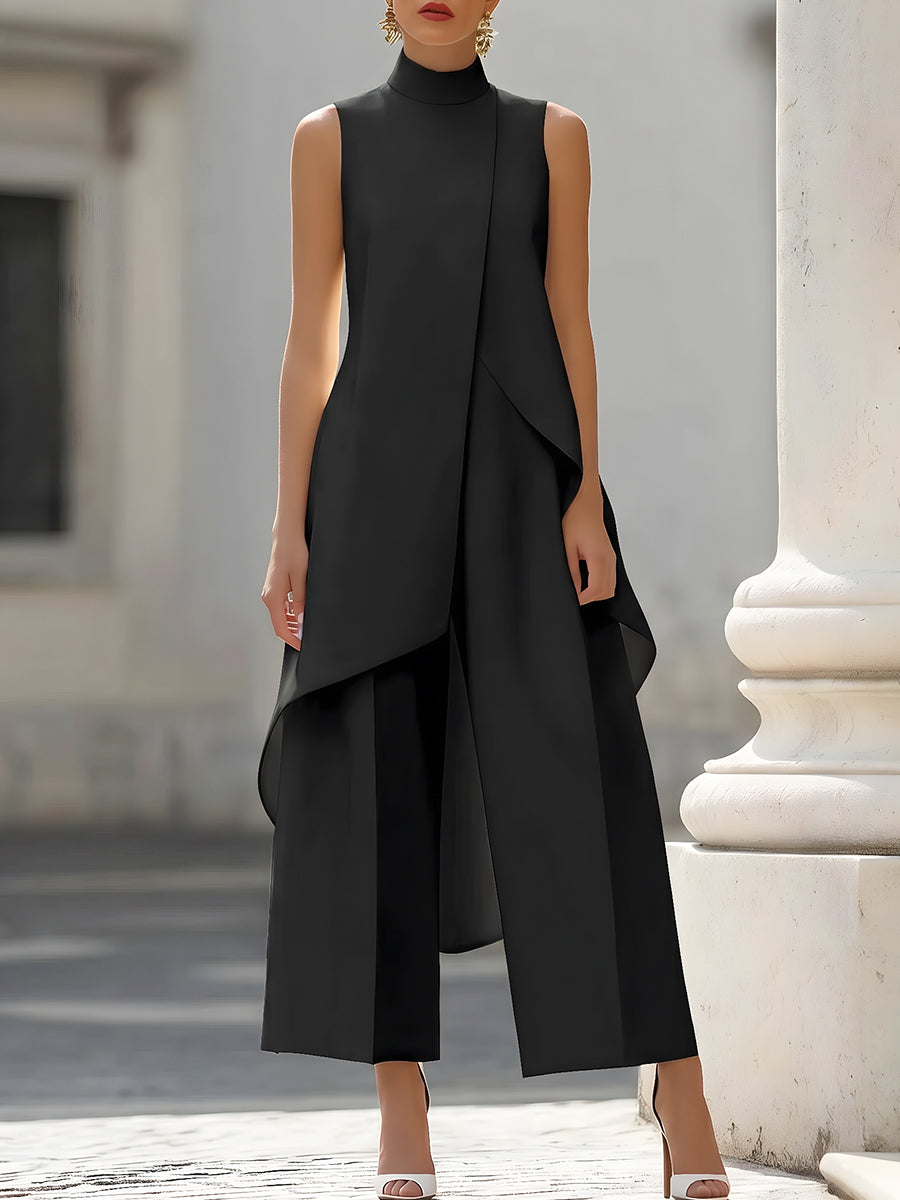 Everly - Elegant tvådelad kostym med vida ben