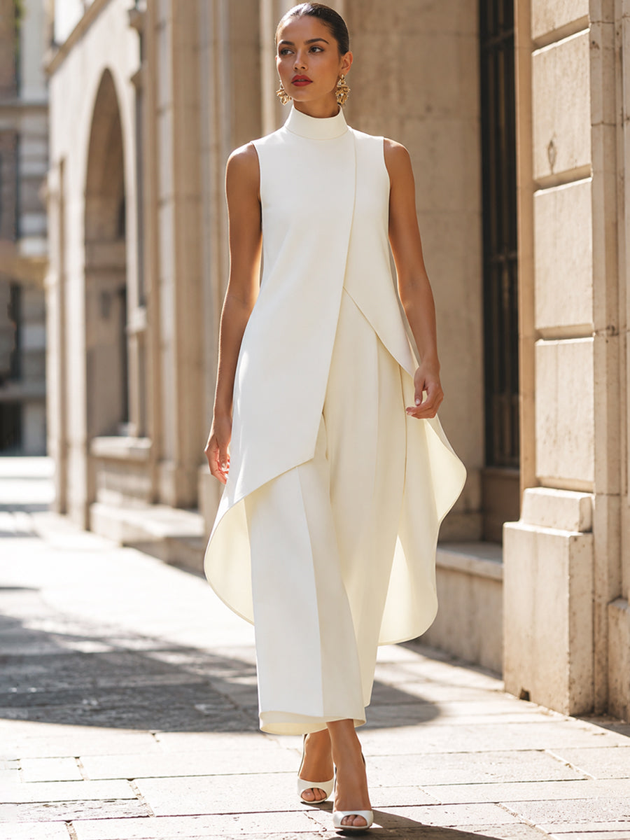 Everly - Elegant tvådelad kostym med vida ben