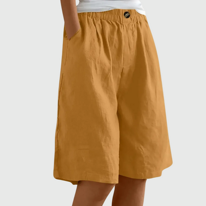 Madeleine | Rymliga shorts med elastisk midja