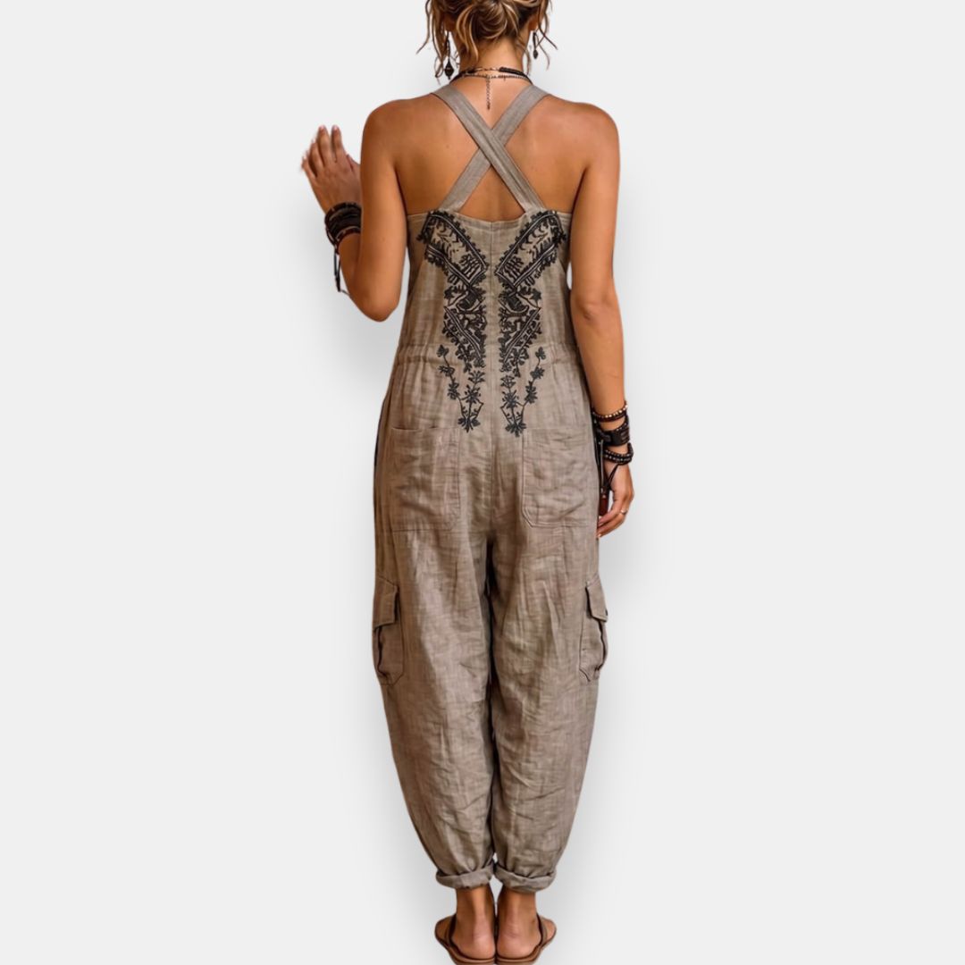 Erminilde | Bohemisk broderad jumpsuit