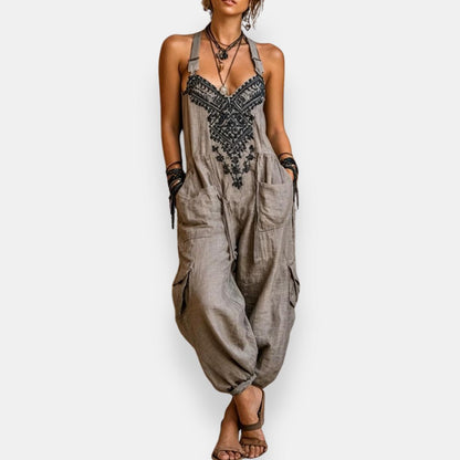 Erminilde | Bohemisk broderad jumpsuit