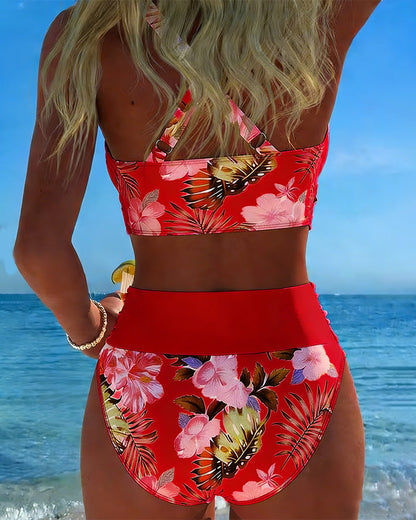 Jolina | Bikini med kontrasterande blomsterprint