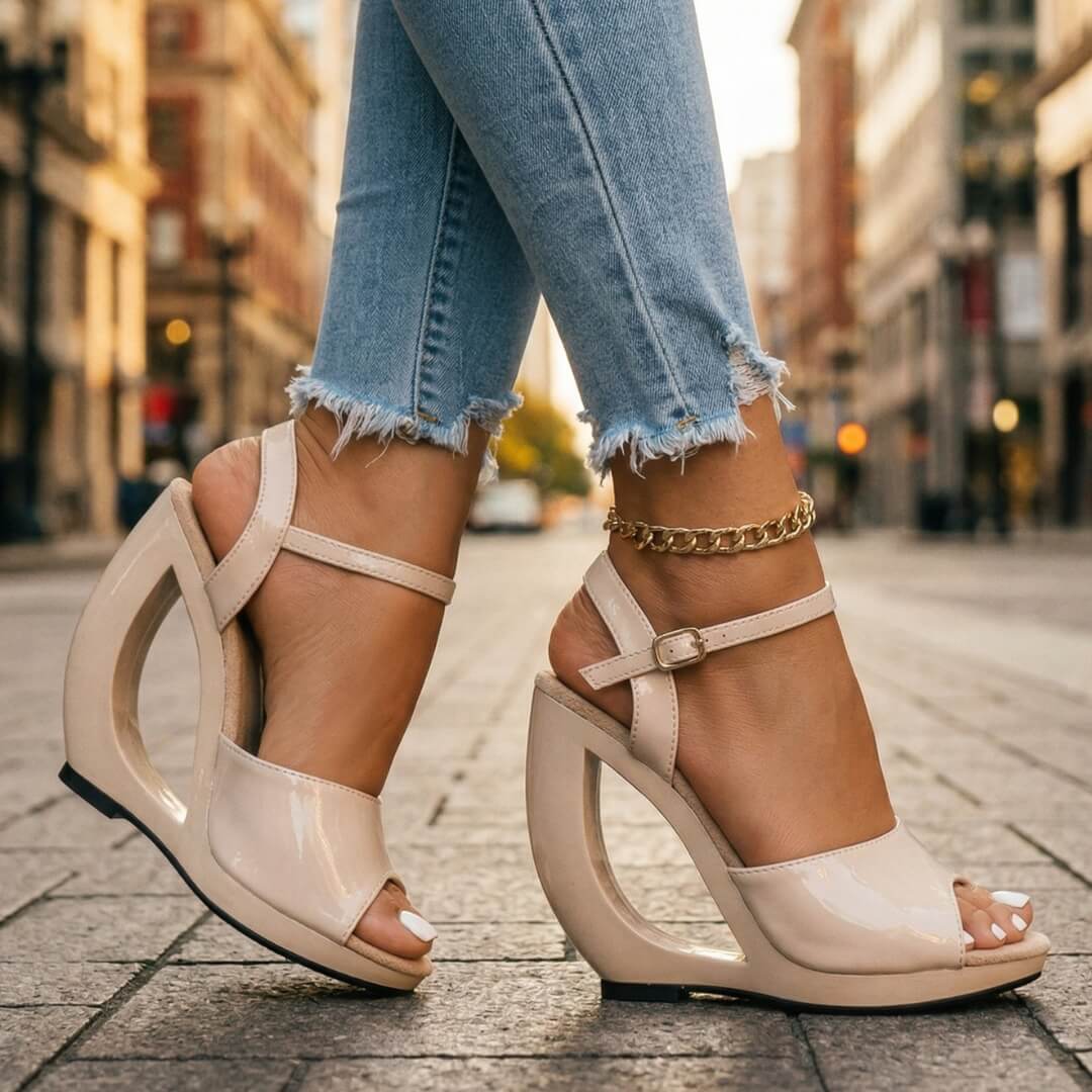 Arabelle skulpterade sandaler