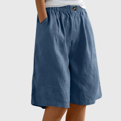 Madeleine | Rymliga shorts med elastisk midja