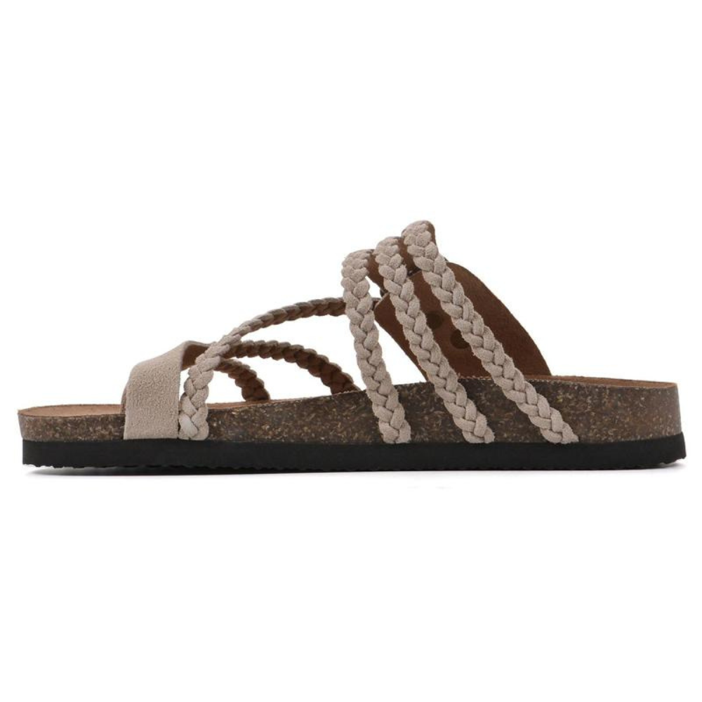 Aurora™- Flätade sandaler i kork komfort