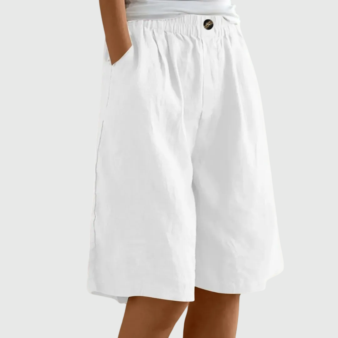 Madeleine | Rymliga shorts med elastisk midja