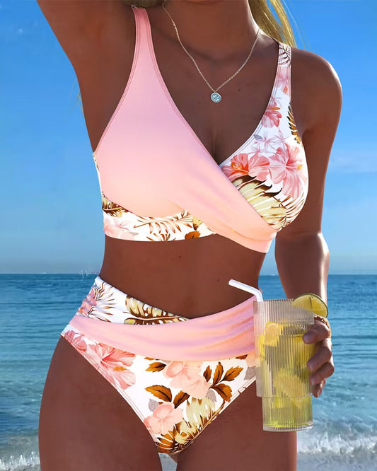 Jolina | Bikini med kontrasterande blomsterprint