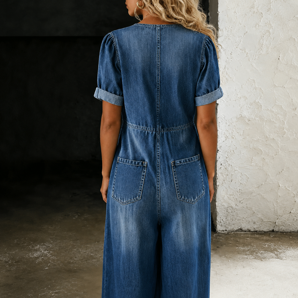 Maya | Denimoverall med långa ben