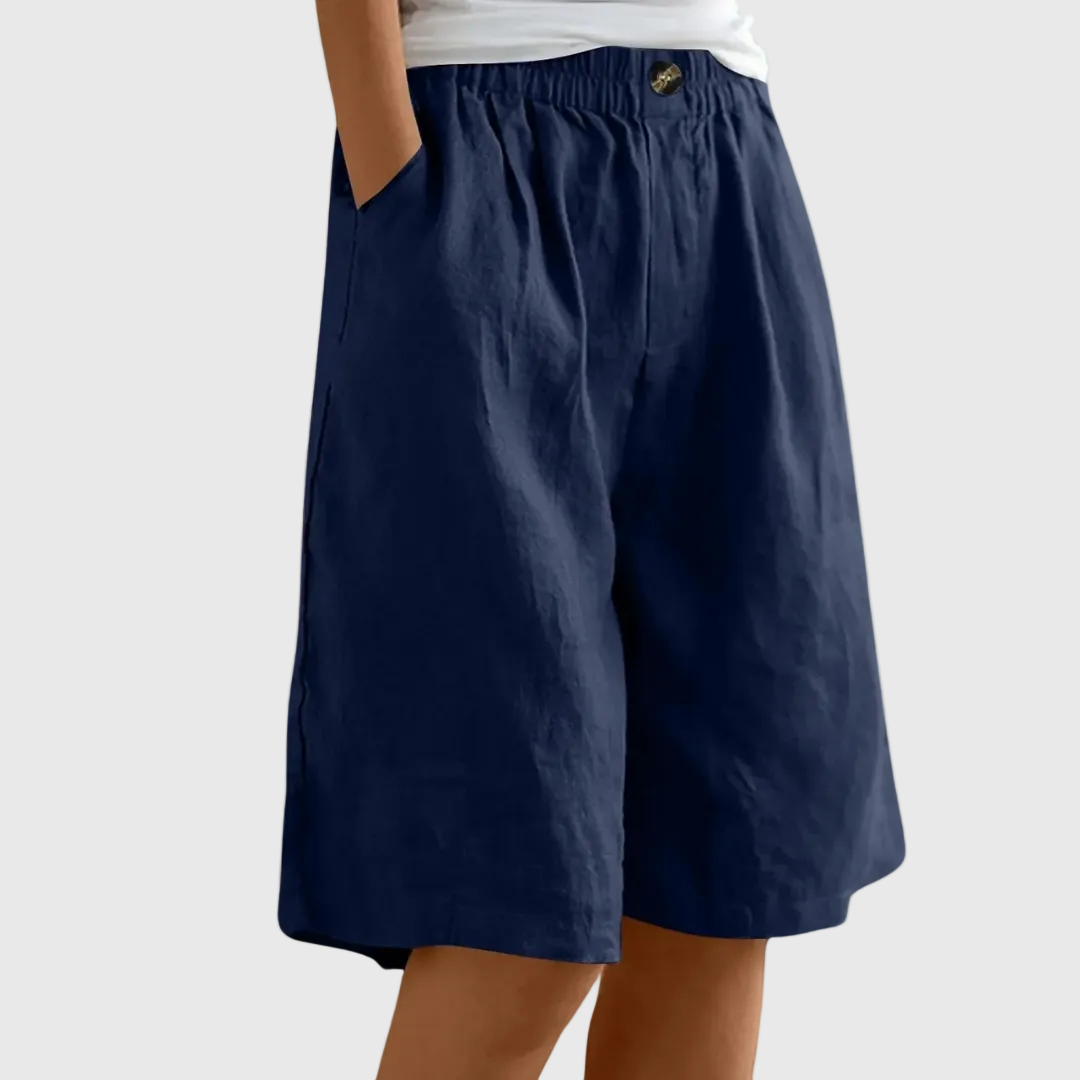 Madeleine | Rymliga shorts med elastisk midja
