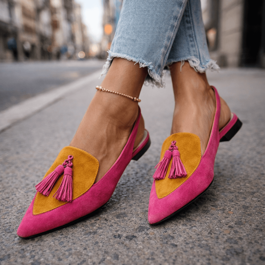 Eliza | Remsandaler med tofsar