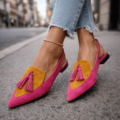 Eliza | Remsandaler med tofsar