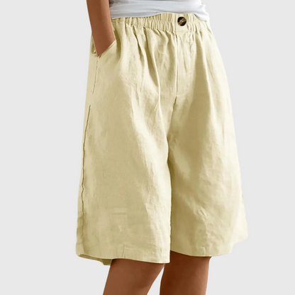 Madeleine | Rymliga shorts med elastisk midja