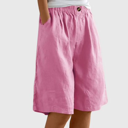 Madeleine | Rymliga shorts med elastisk midja