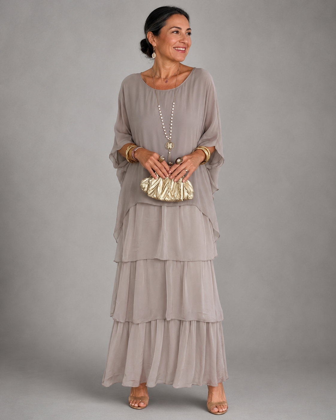 Lara™ | Elegant Flödande Maxi Klänning