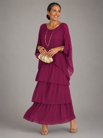 Lara™ | Elegant Flödande Maxi Klänning