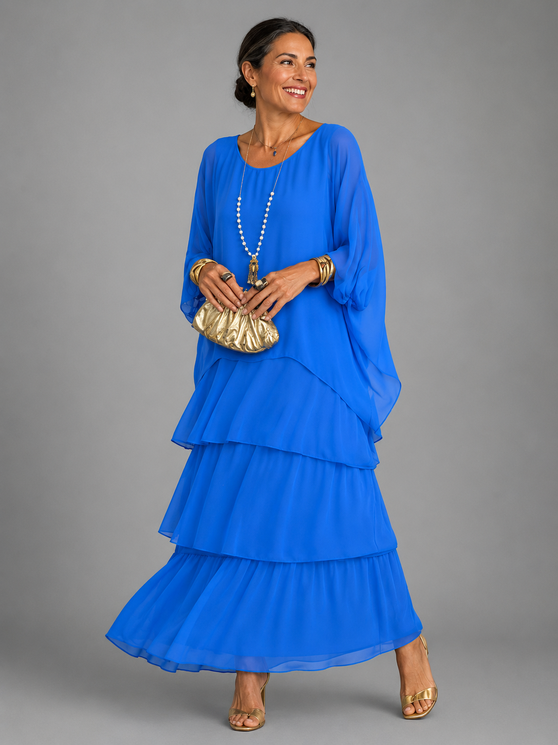 Lara™ | Elegant Flödande Maxi Klänning