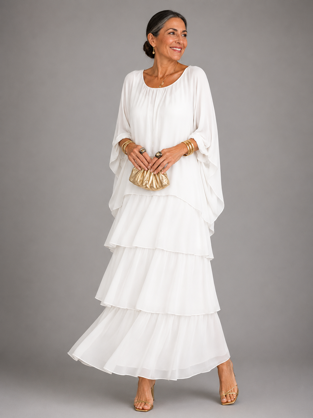Lara™ | Elegant Flödande Maxi Klänning