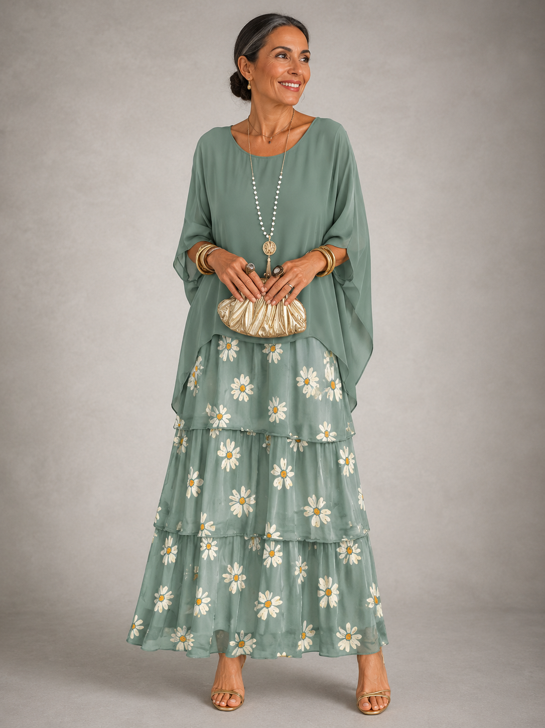 Lara™ | Elegant Flödande Maxi Klänning