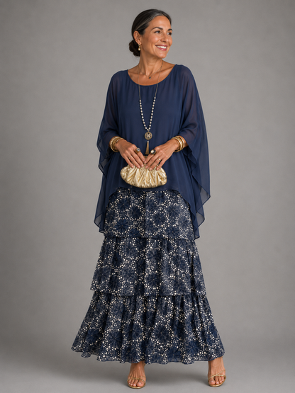 Lara™ | Elegant Flödande Maxi Klänning