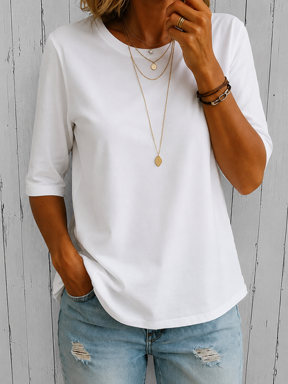 Calvera | Grundläggande bekväm T-shirt
