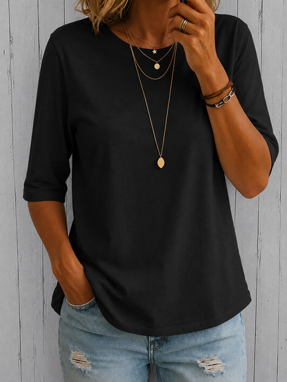 Calvera | Grundläggande bekväm T-shirt