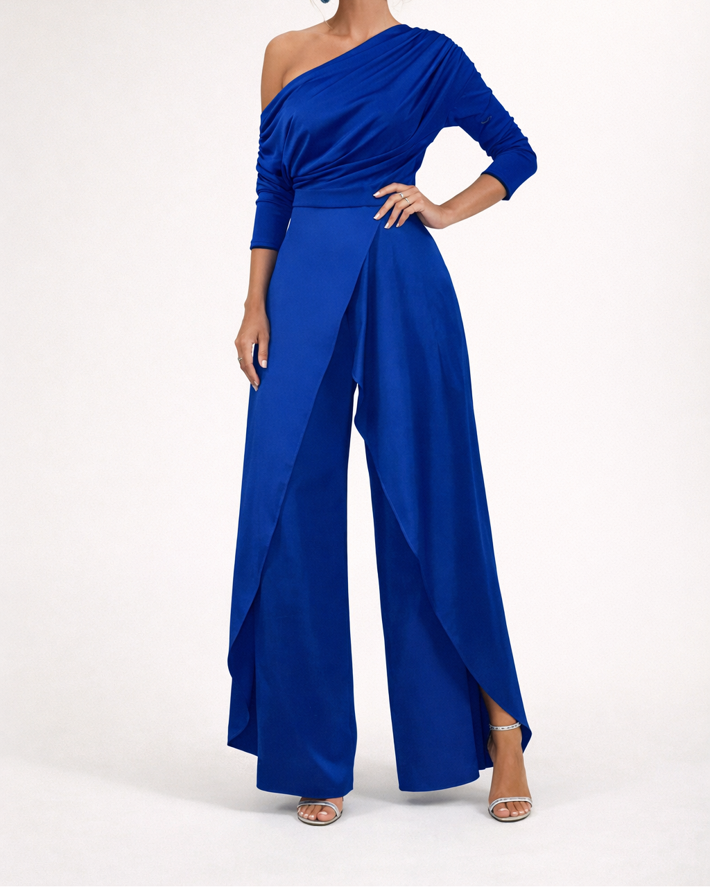 Thalia™ | Enaxlad överlagd jumpsuit