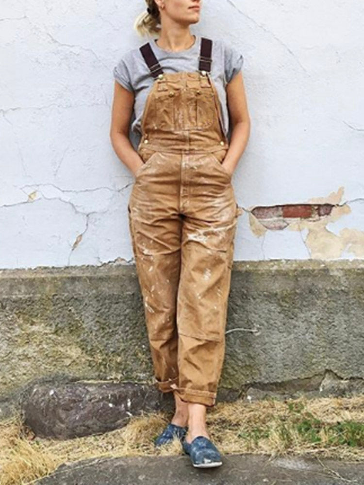 Janice | Jumpsuit i canvas för damer