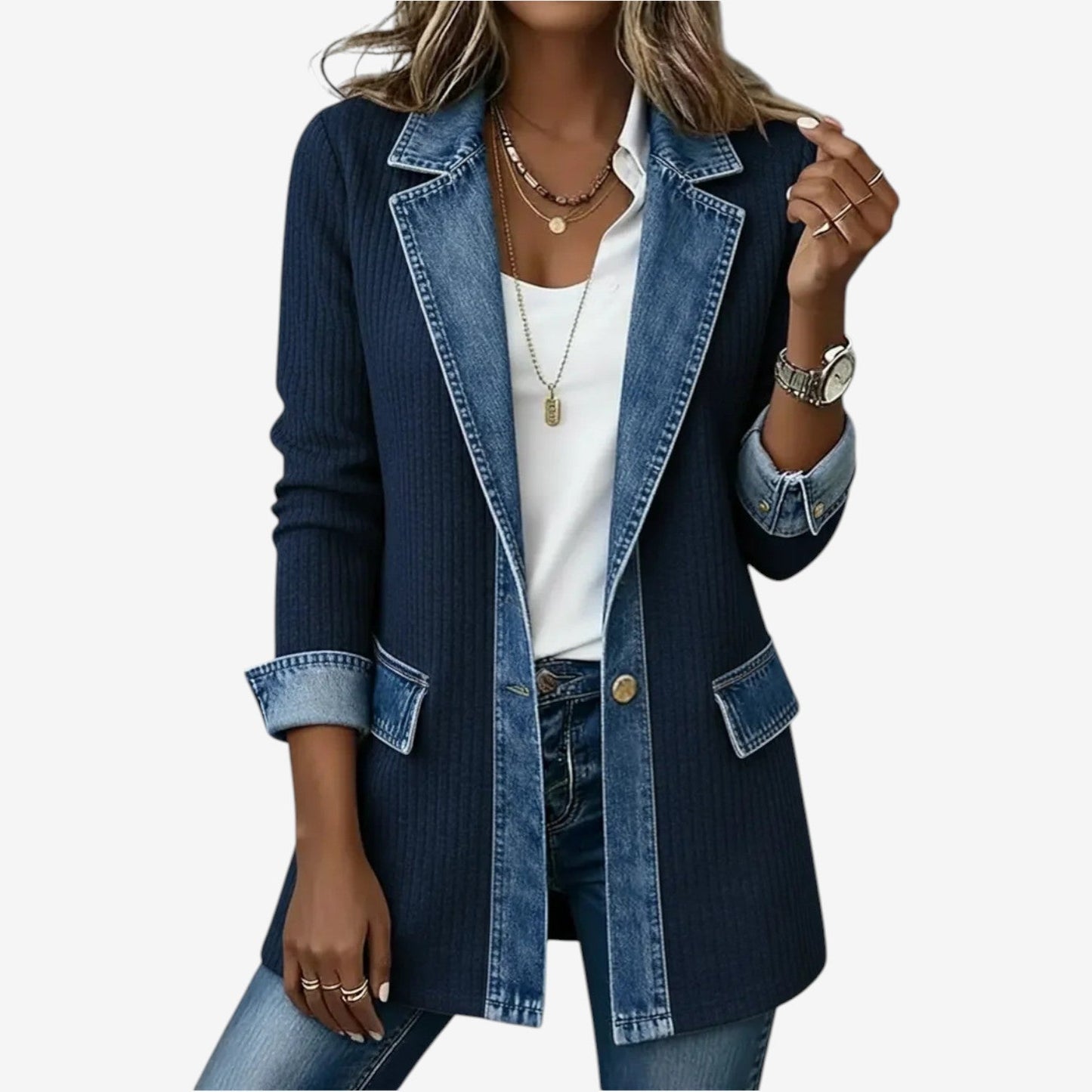 Liv | Avslappnad jeansjacka