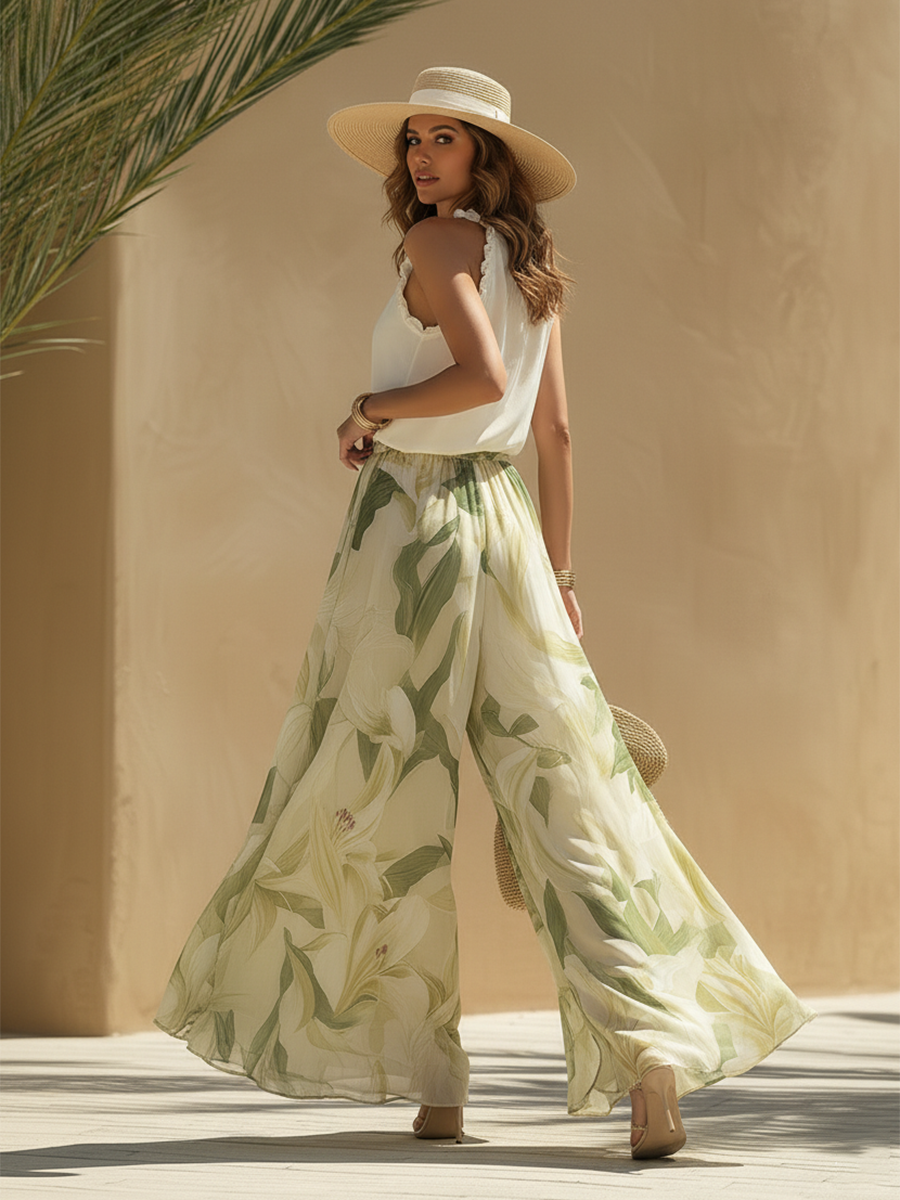 Lyselle™ | Elegant och luftig set med blommönster