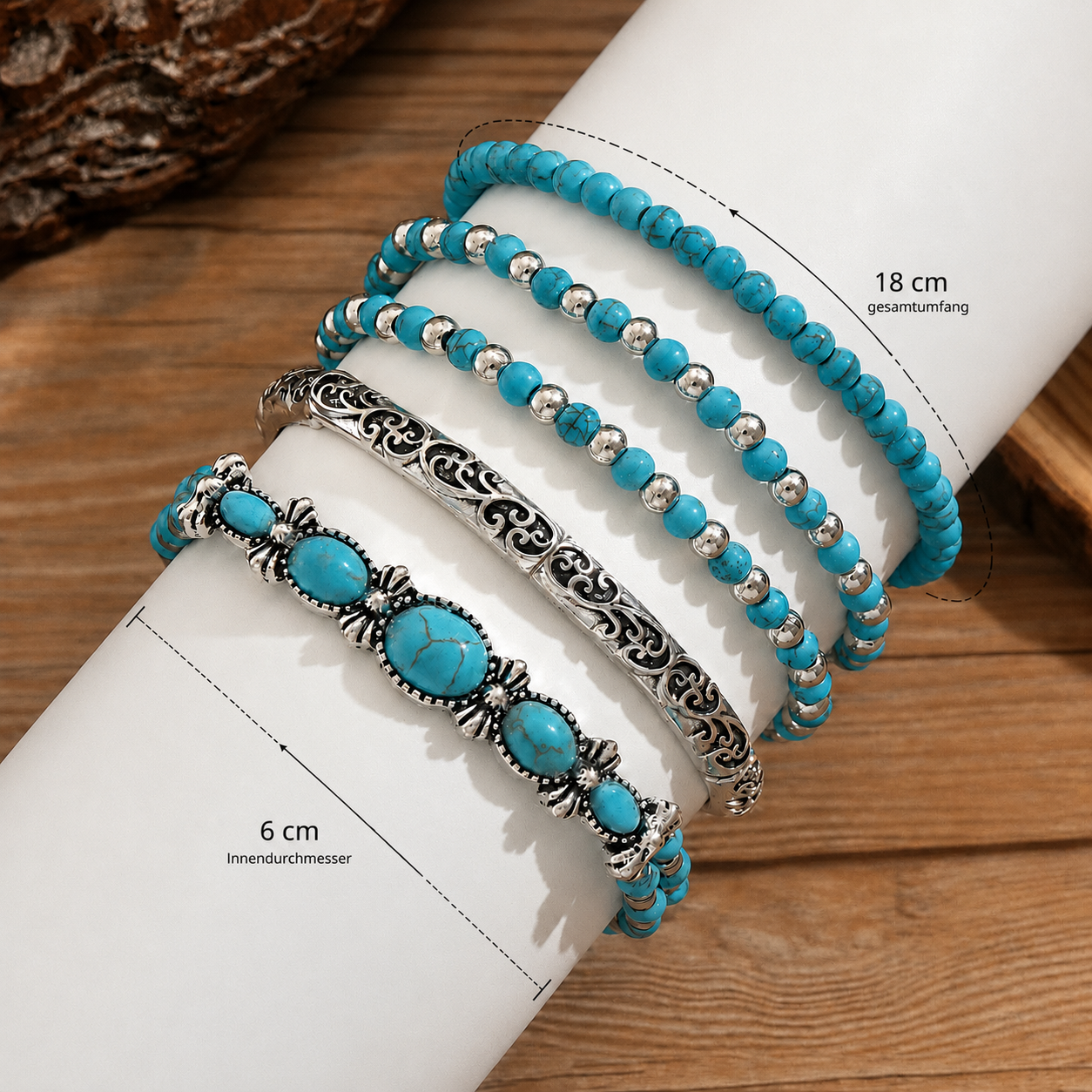 Azura | Bohemisk armbandssats