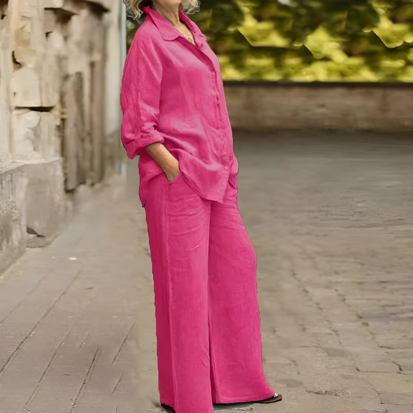 Lara linneskjorta kostym