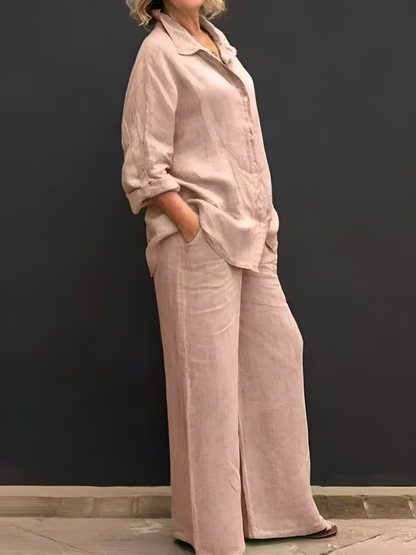 Lara linneskjorta kostym