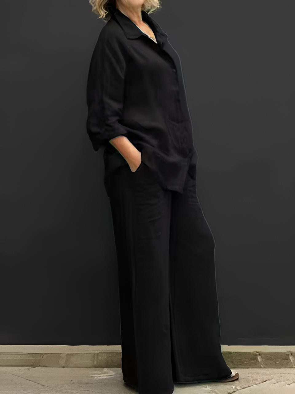 Lara linneskjorta kostym