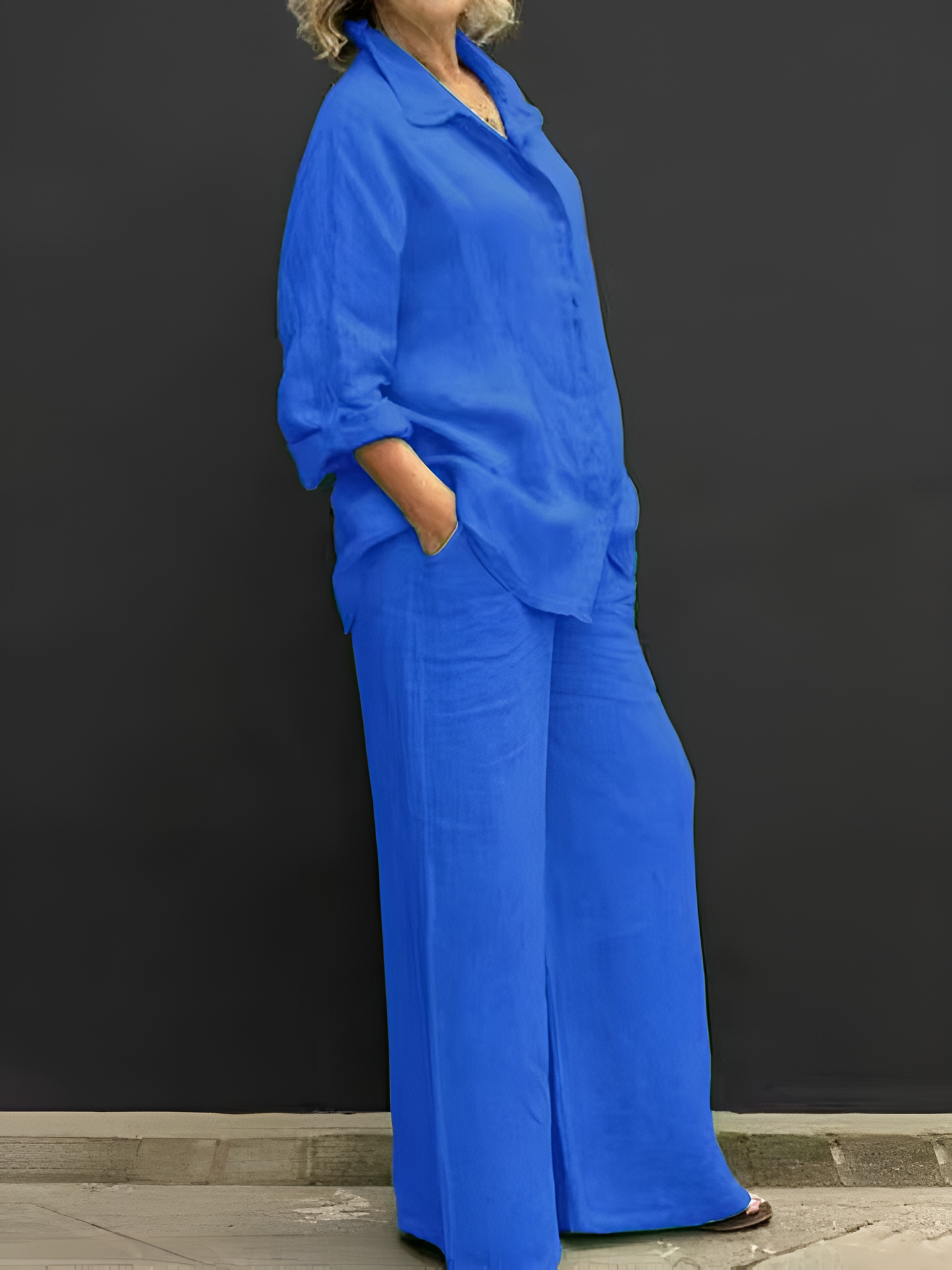 Lara linneskjorta kostym