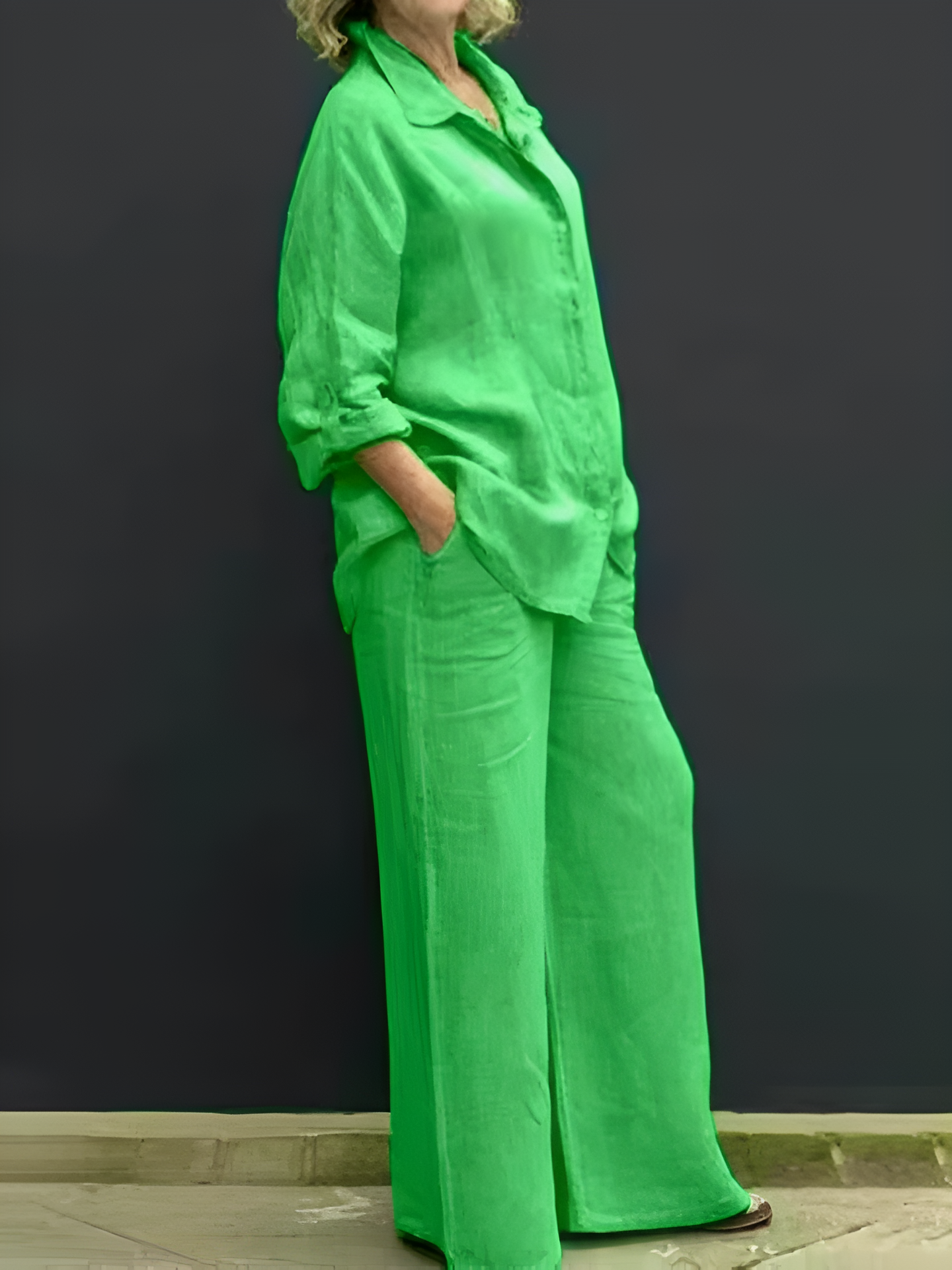 Lara linneskjorta kostym