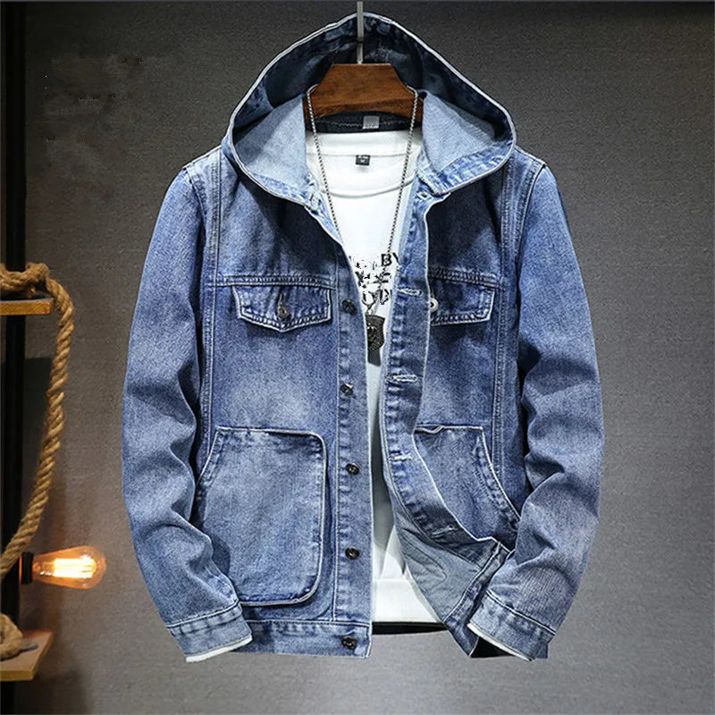 Ridgemeyer denimtröja med luva