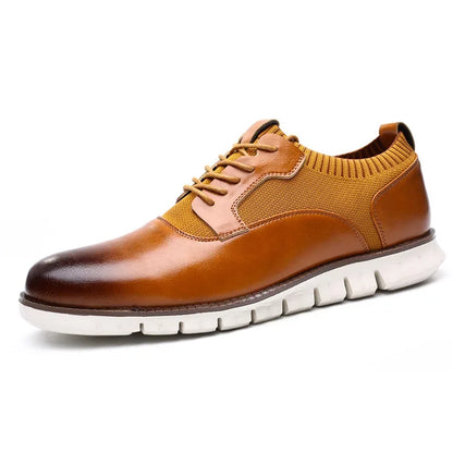 Caruso - Snörade lädersneakers