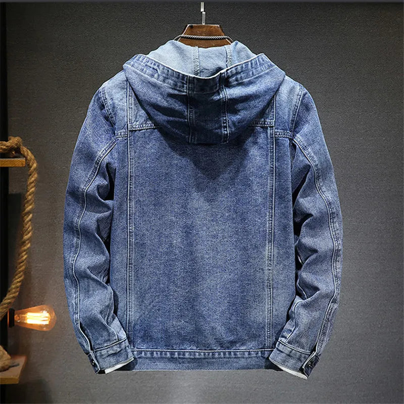 Ridgemeyer denimtröja med luva
