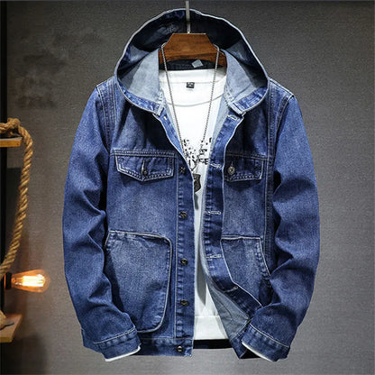 Ridgemeyer denimtröja med luva