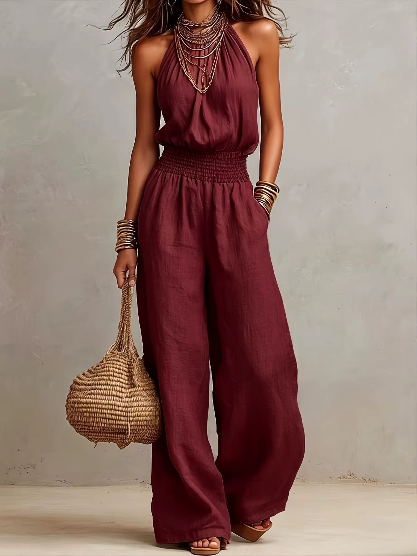 Valeria | Elegant jumpsuit med halter