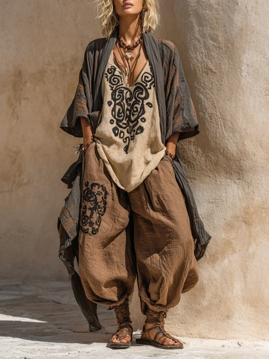 Laura - nomadisk bohemisk konstuppsättning i tre delar