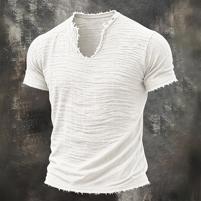 Varel | Vintage T-shirt med V-ringning