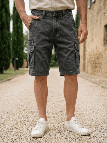 Beeckhoven™ | Funktionell Denim Cargo Shorts