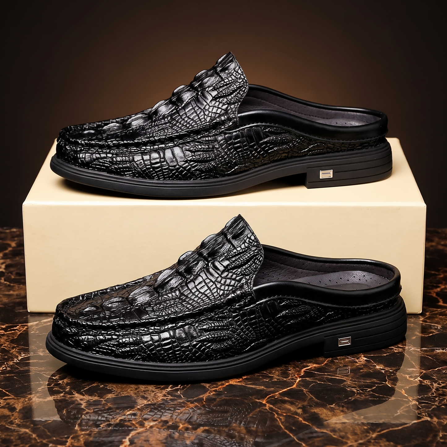 Capri-mule loafers