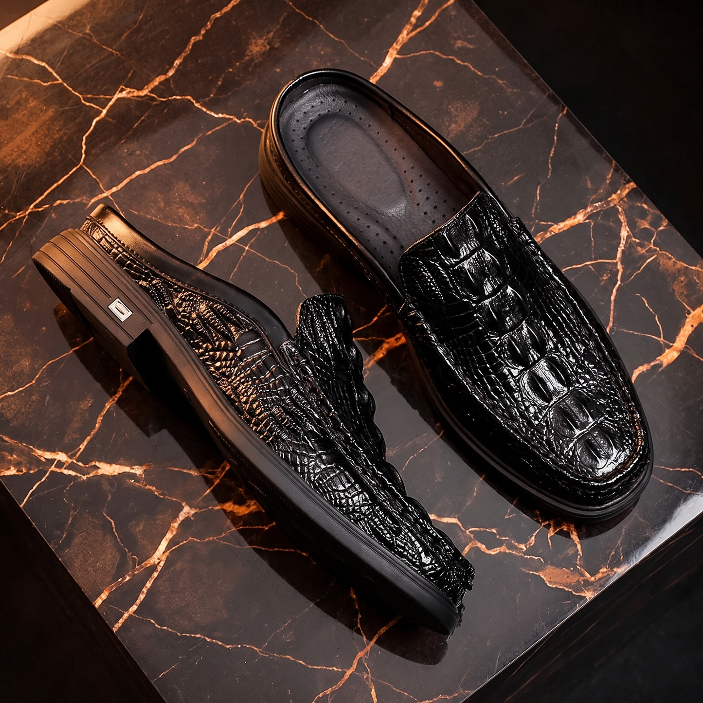 Capri-mule loafers