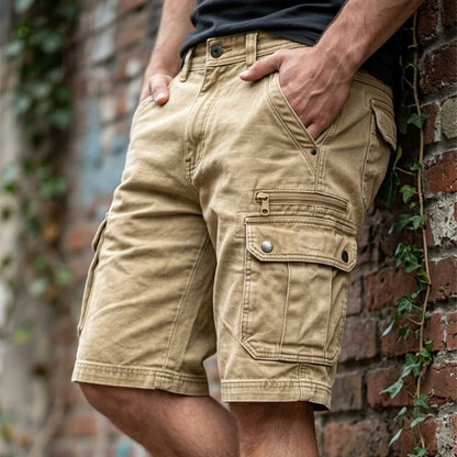 Beeckhoven™ | Funktionell Denim Cargo Shorts