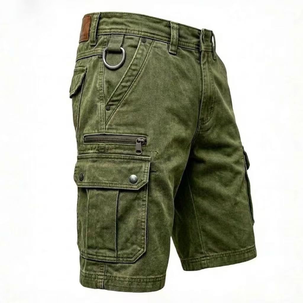 Beeckhoven™ | Funktionell Denim Cargo Shorts
